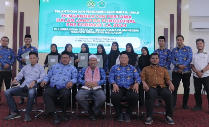 STAIN Meulaboh Lantik Tujuh Pejabat Fungsional, Selasa 23 Juni 2026