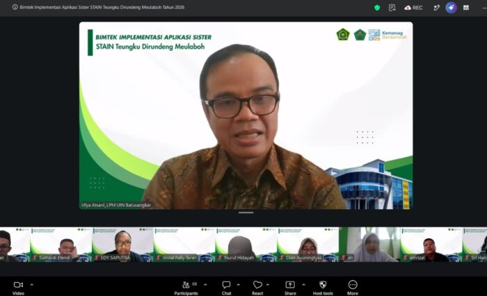 Dosen STAIN Meulaboh Dapat Bimtek Aplikasi SISTER, Kamis 9 Juli 2026 Dosen STAIN Meulaboh Dapat Bimtek Aplikasi SISTER, Kamis 9 Juli 2026